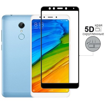 Защитное стекло для Xiaomi Redmi 5 Plus - 5D Full Glue (круглые края)