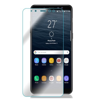 Защитное стекло для Samsung Galaxy A8 Plus (2018) - прозрачное