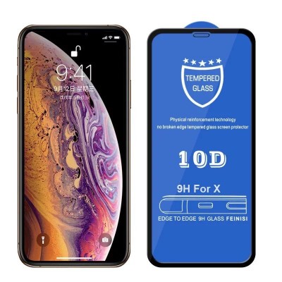 Защитное стекло для iPhone X - 10D Full Glue