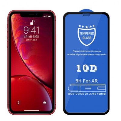 Защитное стекло для iPhone Xr - 10D Full Glue